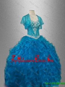 Classical Organza Sweet 16 Dresses with Beading and Ruffles