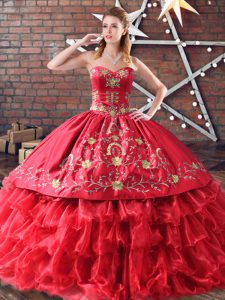 Beautiful Ball Gowns Red Sweet 16 Quinceanera Dress