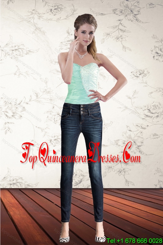 Multi Color Sweetheart Ruffled Pretty Corset Dresses with Beading