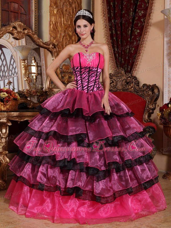 Multi-color Sweetheart Quinceanera Dress Organza Ruffles