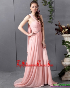 2015 Fashionable Sweetheart Damas Dress with Watteau Train