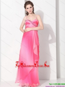 Fashionable 2015 Spaghetti Straps Damas Dress in Multi Color