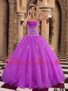 Fuchsia Ball Gown Floor-length Organza Beading Perfect Quinceanera Dress