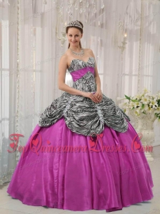 Sweetheart Ball Gown Taffeta Perfect Quinceanera Dress with Lace-up