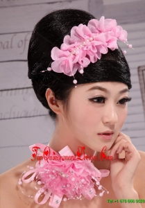 Popular Organza Pearl Multilayer Hair Combs For Party
