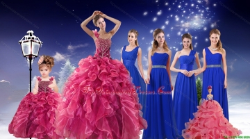 Beading One Shoulder Sweet 16 Dress and Elegant Ruching Long Prom Dresses and Ruffles Beading Straps Little Girl Dress