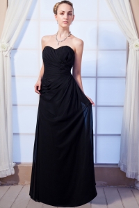 Ruch Dama Dresses for Quince Black Sweetheart Chiffon Empire