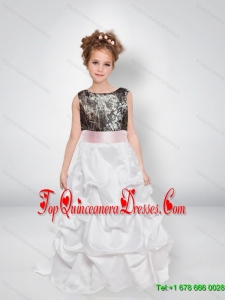 New Arrival A Line Scoop Camo Kid Pageant Dresses with Bowknot