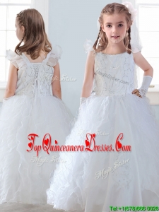 Discount Organza Straps Mini Quinceanera Dress with Sequins and Ruffles