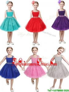 Gorgeous Straps Beading and Bowknot Mini Quinceanera Dress in Mini Length