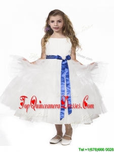 Romantic Ruffled Layers and Bowknot Mini Quinceanera Dress in White