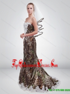 2015 Sturning Mermaid Sweetheart Camo Gorgeous Dama Dresses in Multi Color
