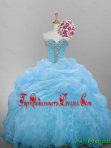 2016 Summer New Style Sweetheart Quinceanera Dresses with Beading and Ruffled Layers
