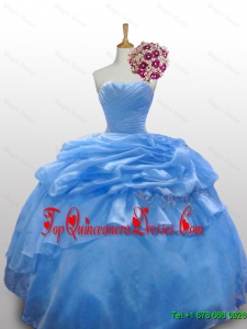 2016 Summer Perfect Strapless Quinceanera Dresses with Paillette and Ruffled Layers