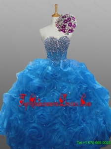 Beautiful Beaded Quinceanera Gowns in Organza for 2015 Fall