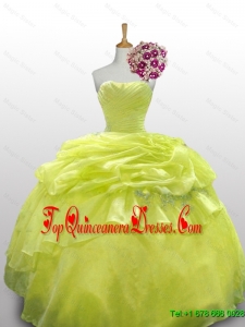 2015 Real Sample Paillette and Beaded Quinceanera Dresses in Organza