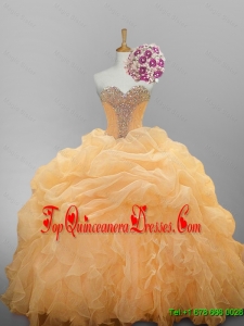 2015 Luxurious Sweetheart Quinceanera Dresses with Ruffled Layers