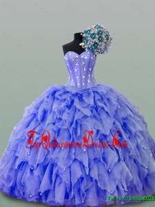 2016 Summer Beautiful Quinceanera Dresses with Beading and Ruffles