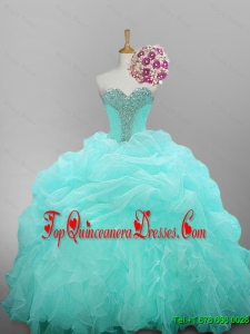 2016 Summer New Style Sweetheart Beaded Quinceanera Dresses with Ruffled Layers