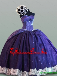 Perfect Sweetheart Quinceanera Dresses with Lace for 2015 Fall