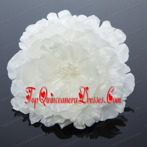 2014 Simple White Tulle Fascinators for Outdoor