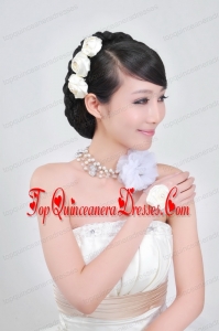 Dreamlike Ladies Pearl Necklaceand Headpiece Jewelry Set