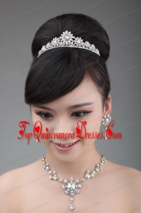 Multi-color Crystal and Rhinestone Round Shaped Jewelry Set