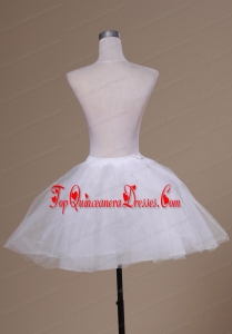 Sweet Mini-length White A-line Petticoat