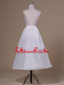 White Ankle-length Taffeta Petticoat