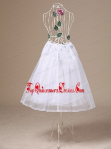 White Tulle Tea-length Unique Wedding Petticoat