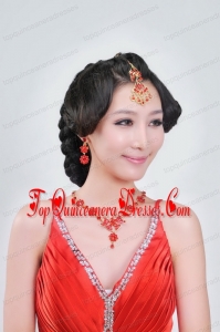 Alloy With Clear Rhinestone Ladies Jewelry Sets