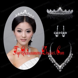 Shining Alloy With Rhinestone Ladies Jewelry Sets