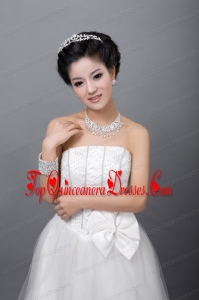 Splendid Alloy With Rhinestone Pearl Ladies Jewelry Sets