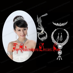 Elegant Alloy With Rhinestone Ladies Jewelry Sets