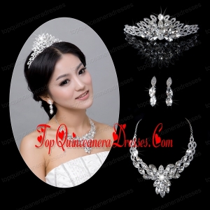 Splendid Rhinestone and Alloy Dignified Jewelry Set