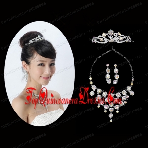 Unique Alloy With Rhinestone Ladies Jewelry Sets