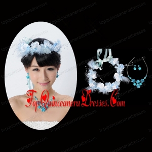 Vintage Style Beautiful Necklace and Head Flower for Ladies