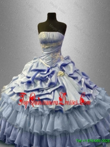 Beautiful Ruffled Layers Sweet 16 Gowns with Pick Ups