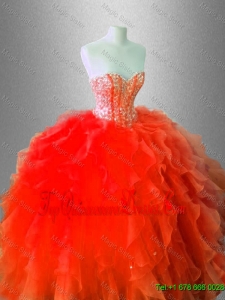 Fall Beautiful Sweetheart Quinceanera Gowns with Beading