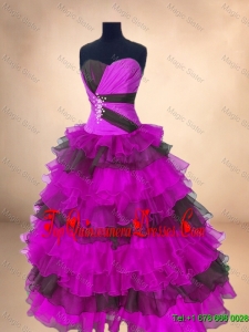 Perfect Ball Gown Floor Length Quinceanera Gowns in Multi Color