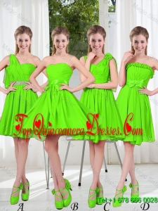 2016 Summer Luxurious A Line Short Beaded Dama Dresses