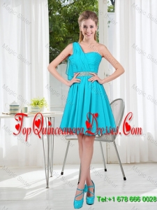 Beautiful A Line One Shoulder Dama Dresses for Party