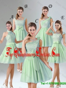 Romantic Short Dama Dresses with Hand Made Flower for Wedding Party