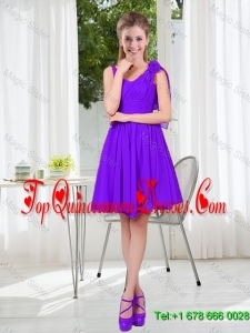 Perfect Straps Dama Dresses with Hand Made Flowers for 2016