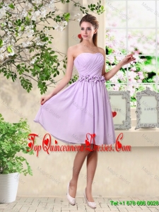 Fashionable A Line Appliques Dama Dresses in Lavender
