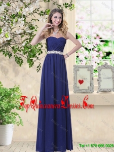 Pretty Ruched and Sequined Dama Dresses with Sweetheart
