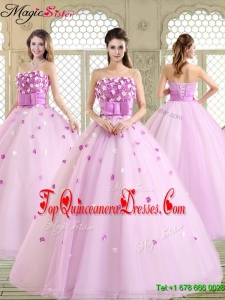 New Arrivals 2016 Straps Quinceanera Dresses with Strapless