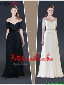 2016 Perfect Empire Off the Shoulder Dama Dresses