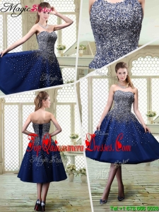 Luxurious Sweetheart Beading Dama Dresses for 2016