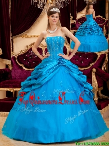 New Style Ball Gown Strapless Floor Length Quinceanera Dresses